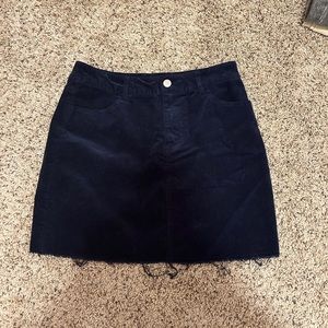 Forever 21 blue velvet skirt!! Size medium